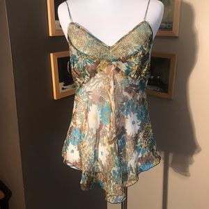 ELEGANT 100% Silk And Rayon Top By Yigal!